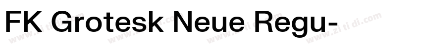 FK Grotesk Neue Regu字体转换
